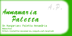 annamaria paletta business card